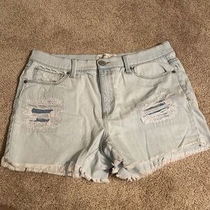 Mid rise midi kids shorts